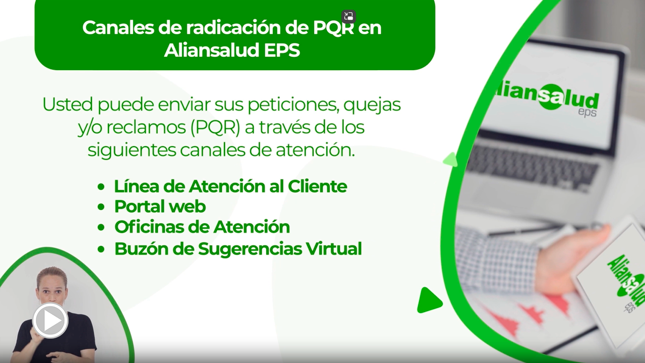 Modelo de radicación de PQR en Aliansalud EPS