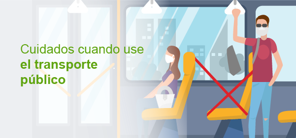 Cuidados en transporte público 